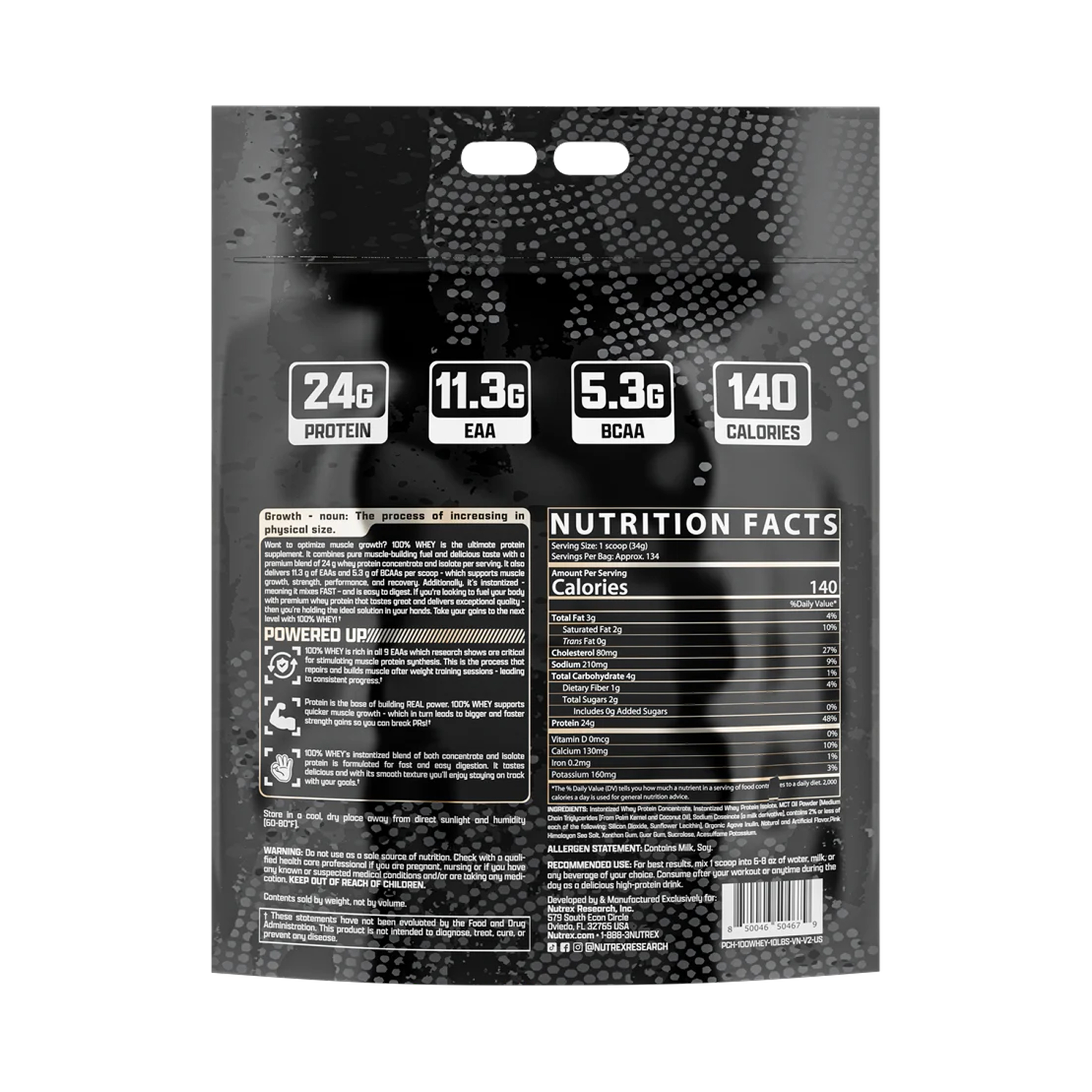 100% Whey - 4545g Vanilla - Зображення 2