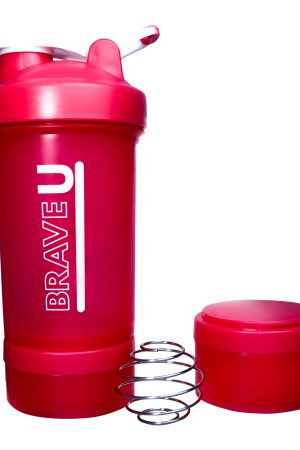Shaker with containers 3 in 1 - 600ml Pink