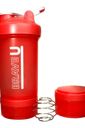 Shaker with containers 3 in 1 - 600ml Red