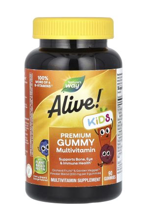 Alive! Premium Children's Gummy Multivitamin - 90 gummies Cherry, Orange Grape