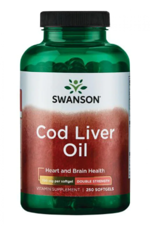 Cod Liver Oil (Double strength) 700mg - 250 Sgels per bottle