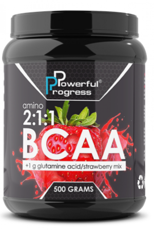 BCAA 2:1:1 + Glutamine - 500g Strawberry