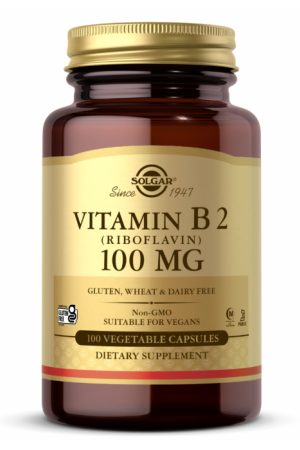 Vitamin B2 100mg (Riboflavin) - 100 Vcaps