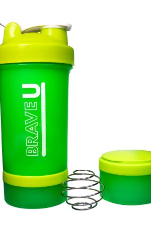 Shaker with containers 3 in 1 - 600ml Light green