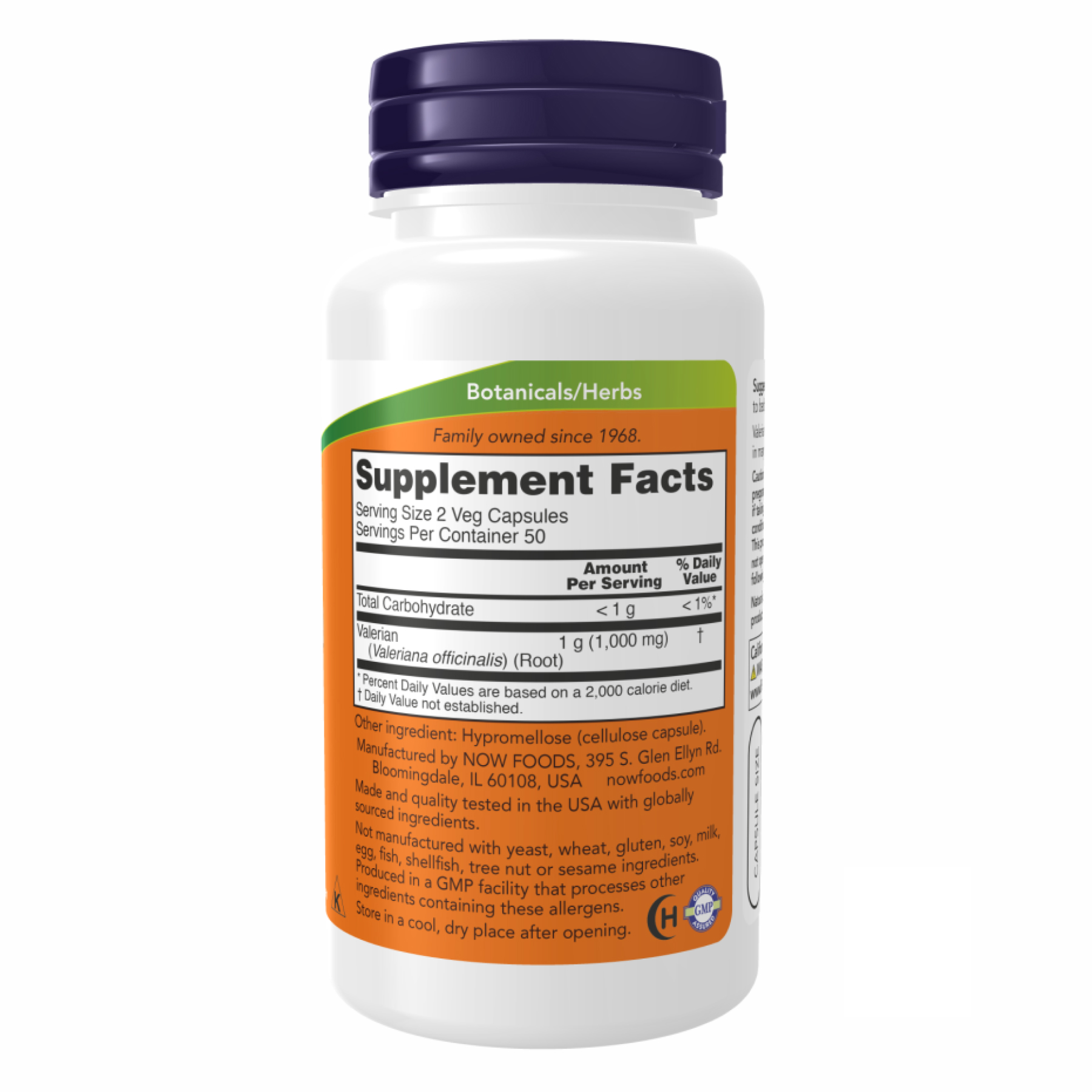 Valerian Root 500mg - 100 vcaps - Зображення 2