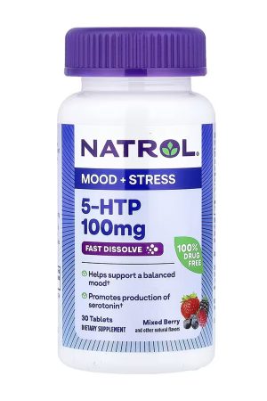5-HTP 100mg Fast Dissolve - 30 tabs (Пошкоджена банка)