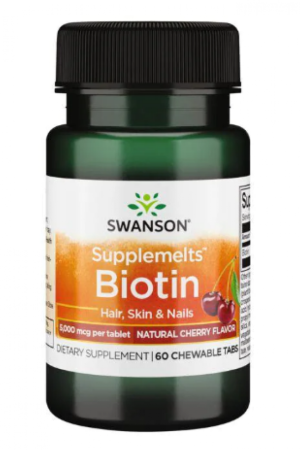 Biotin 5000mcg - 60 Chewables Cherry Flavor