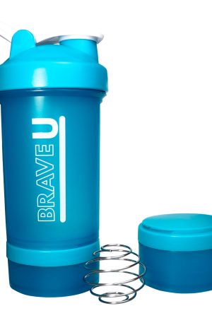 Shaker with containers 3 in 1 - 600ml Blue