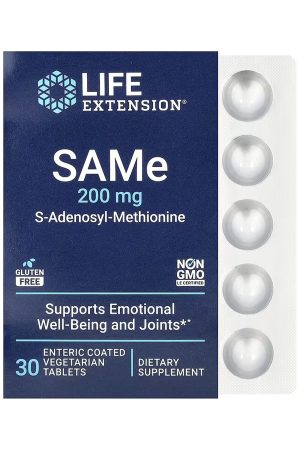 SAMe 200mg - 30 enteric-coated vegetarian tabs