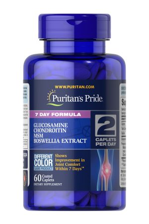 7 Day Formula Joint Soother® Glucosamine Chondroitin MSM & Boswellia - 60 caps