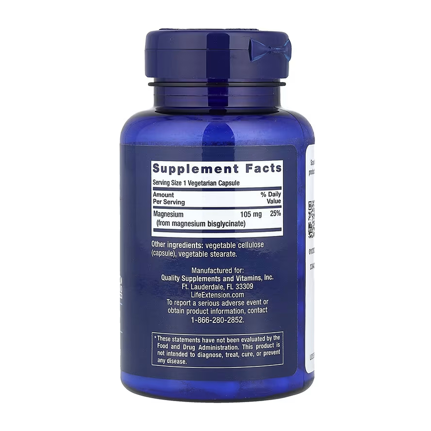 Magnesium Glycinate - 90 vcaps - Зображення 2