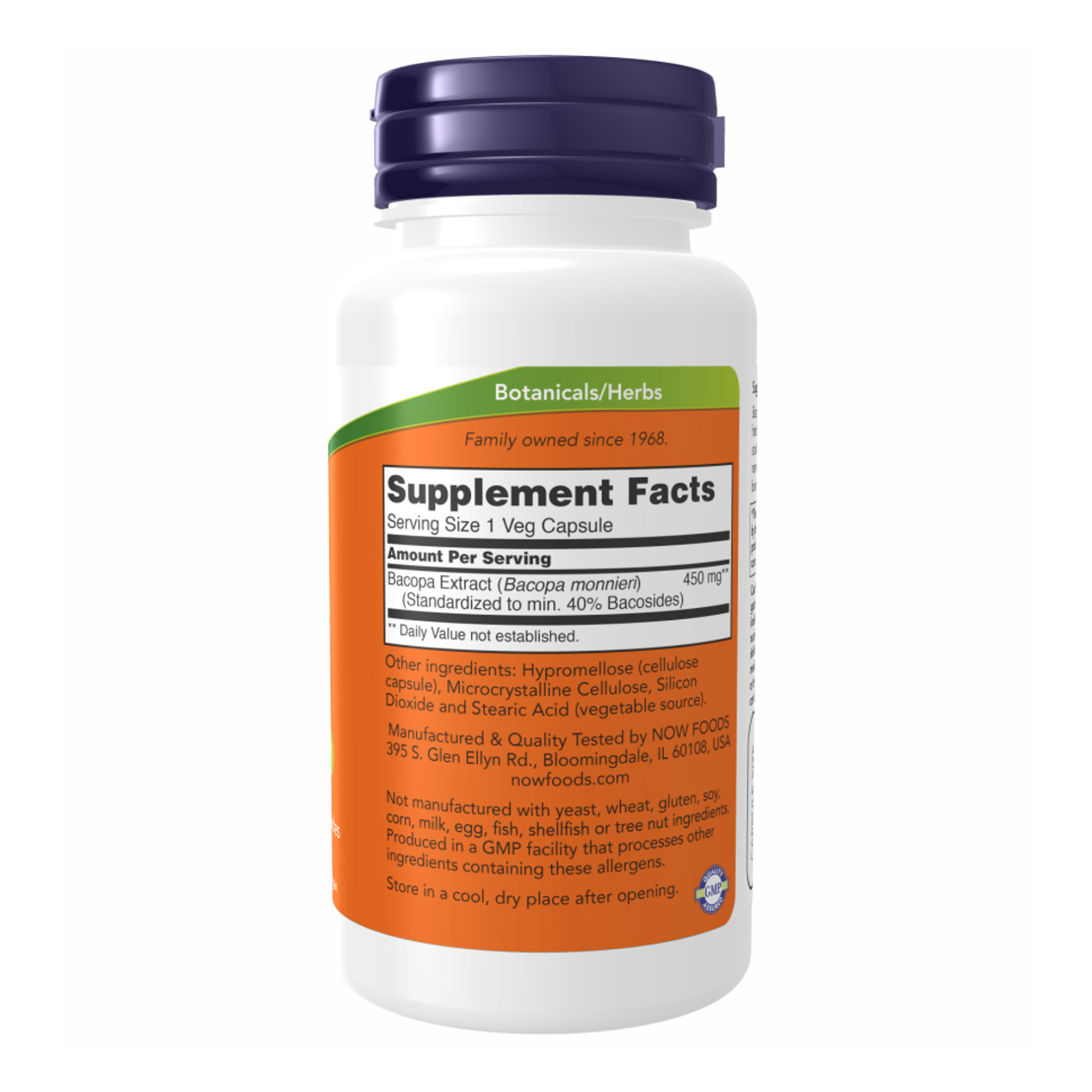 Bacopa Extract 450 mg - 90 vcaps - Зображення 2