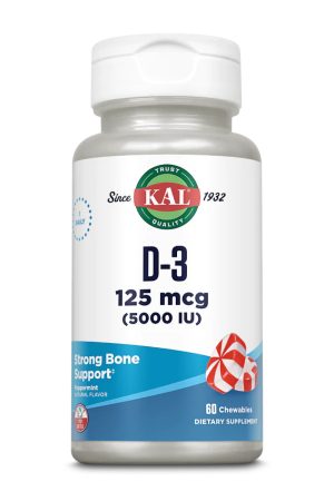 D-3 5000 IU 125mcg - 60 chewables