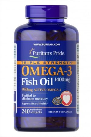 Omega-3 Triple Strength1360 mg (950 mg Active Omega-3) - 240 softgels