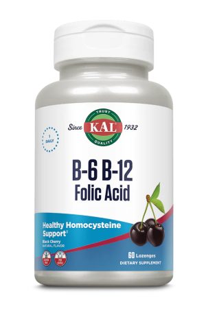 B-6 B-12 Folic Acid - 60 tabs Black Cherry