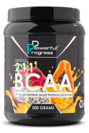 BCAA 2:1:1 + Glutamine - 500g Tropical mix