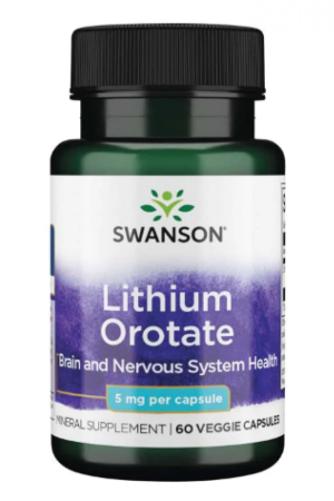 Lithium Orotate 5mg - 60veg caps