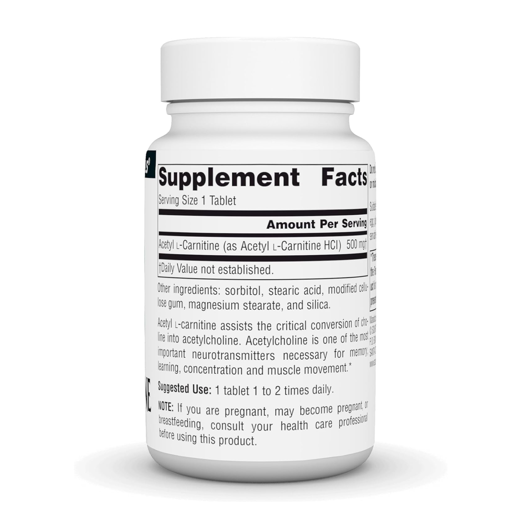 Acetyl L-Carnitine 500 mg - 30 tabs - Зображення 2