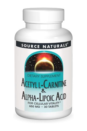 Acetyl L-Carnitine & Alpha-Lipoic Acid 650 mg - 30 tabs
