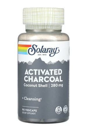 Activated Charcoal, Coconut 280mg - 90 vcaps