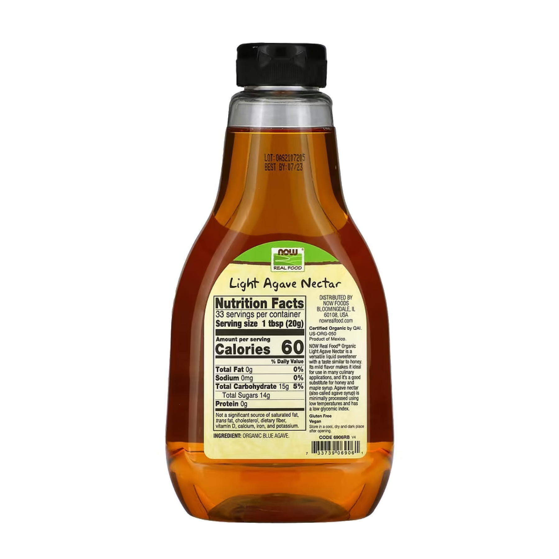 Agave Nectar Light & Organic - 660g - Зображення 2