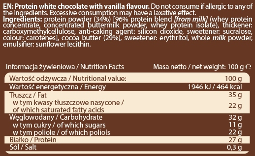 Protein Chocolate - 100g Milk Flavour - Зображення 2