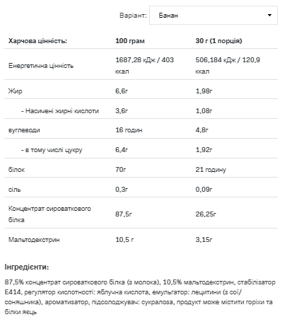 Whey Protein - 2270g Banana - Зображення 2