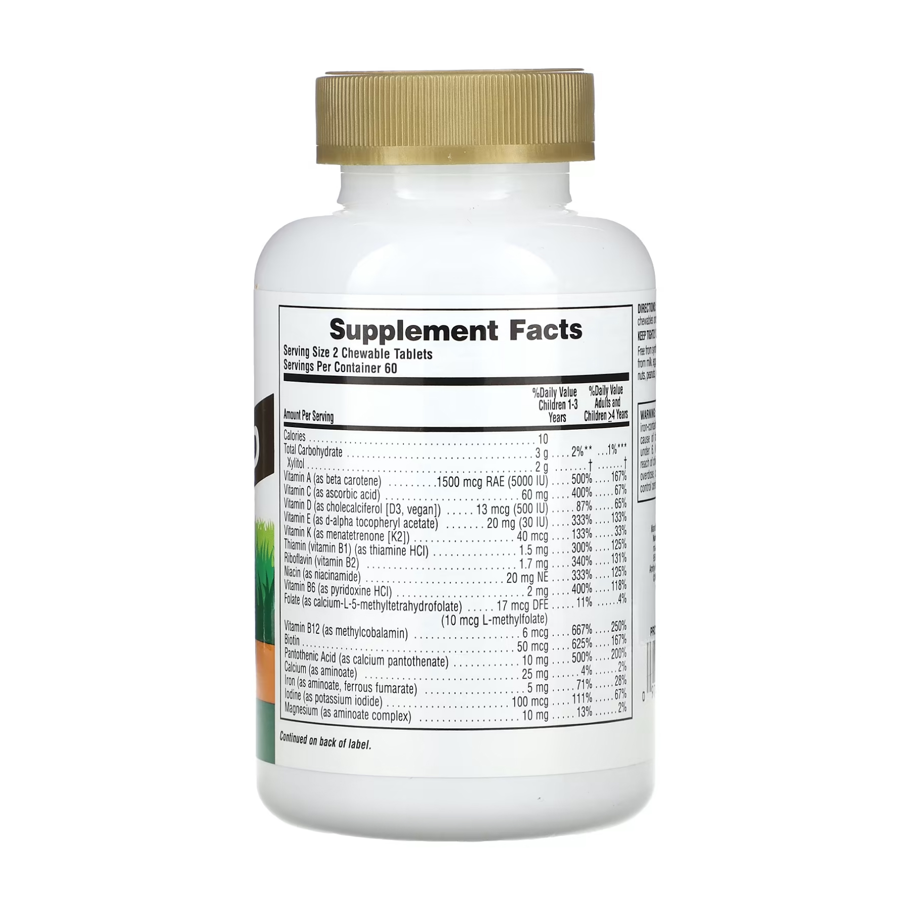 Children’s Gold Multivitamin - 120 tabs Orange - Зображення 2