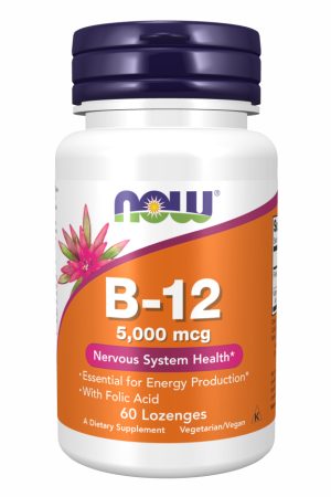 B-12 5000mcg + Folic - 60 lozenges
