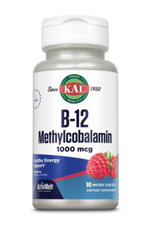 B-12 Methylcobalamin 1000 mcg - 90 tabs Raspberry
