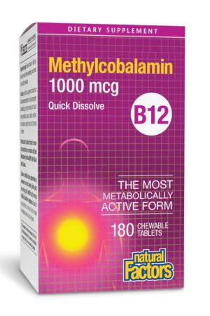 B12 Methylcobalamin 1000 mcg - 180 tabs (ΠΠΎΡΠΊΠΎΠ΄ΠΆΠ΅Π½Π° Π±Π°Π½ΠΊΠ°)
