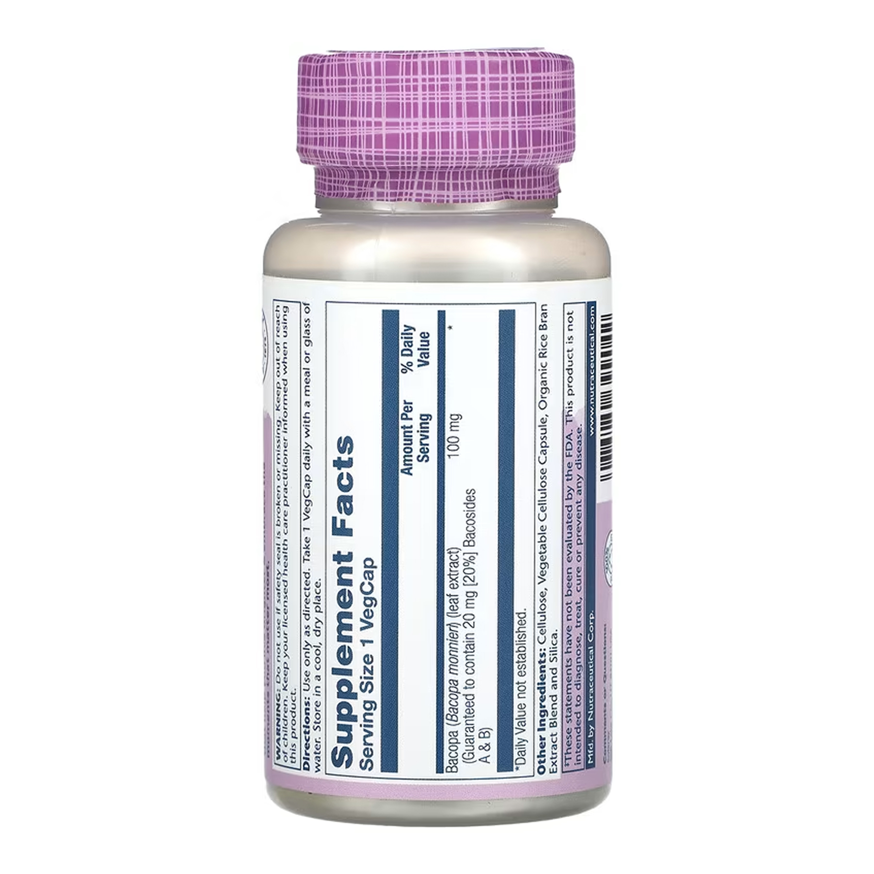 Bacopa 100mg - 60 vcaps - Зображення 2