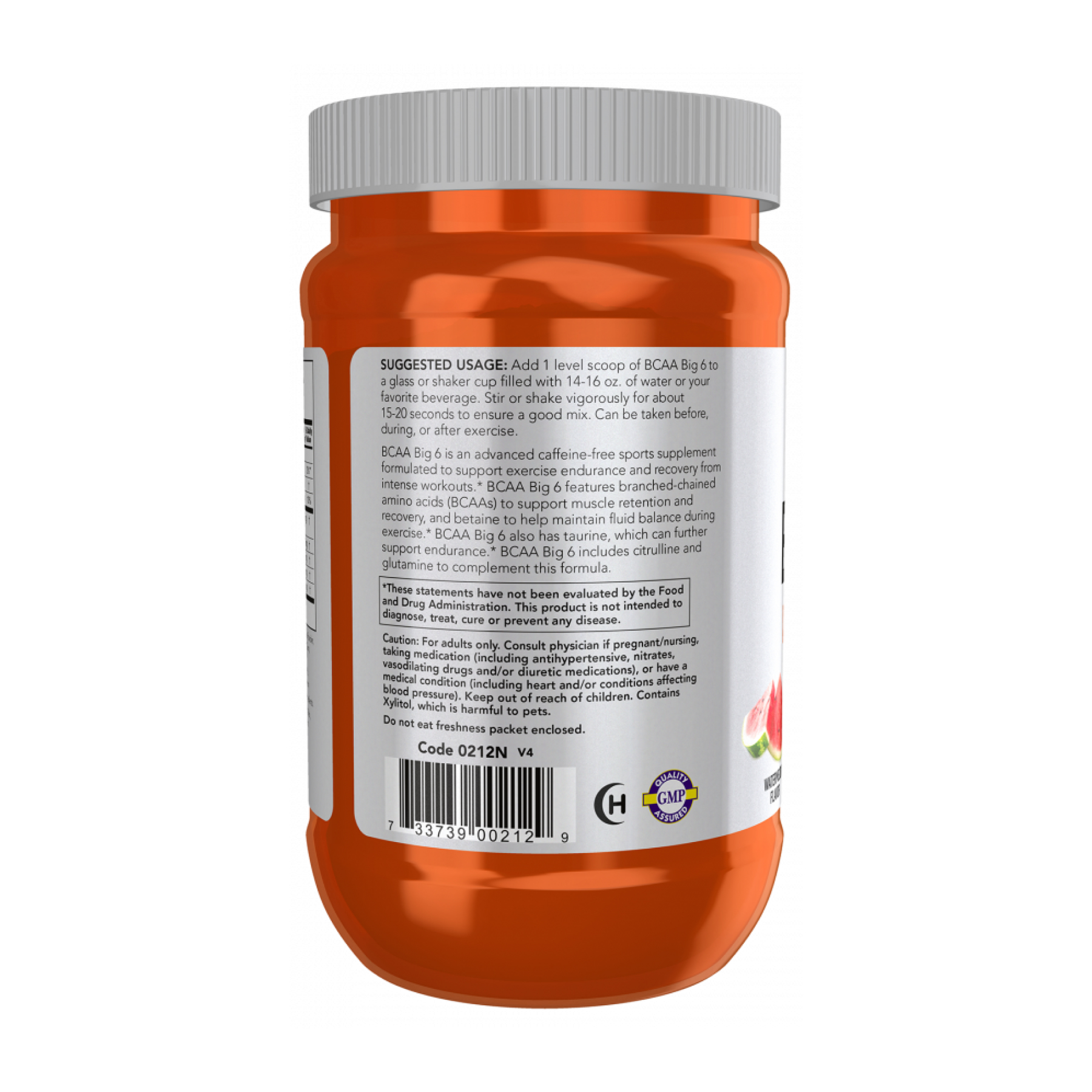BCAA Big 6 Powder - 600g Watermelon - Зображення 3