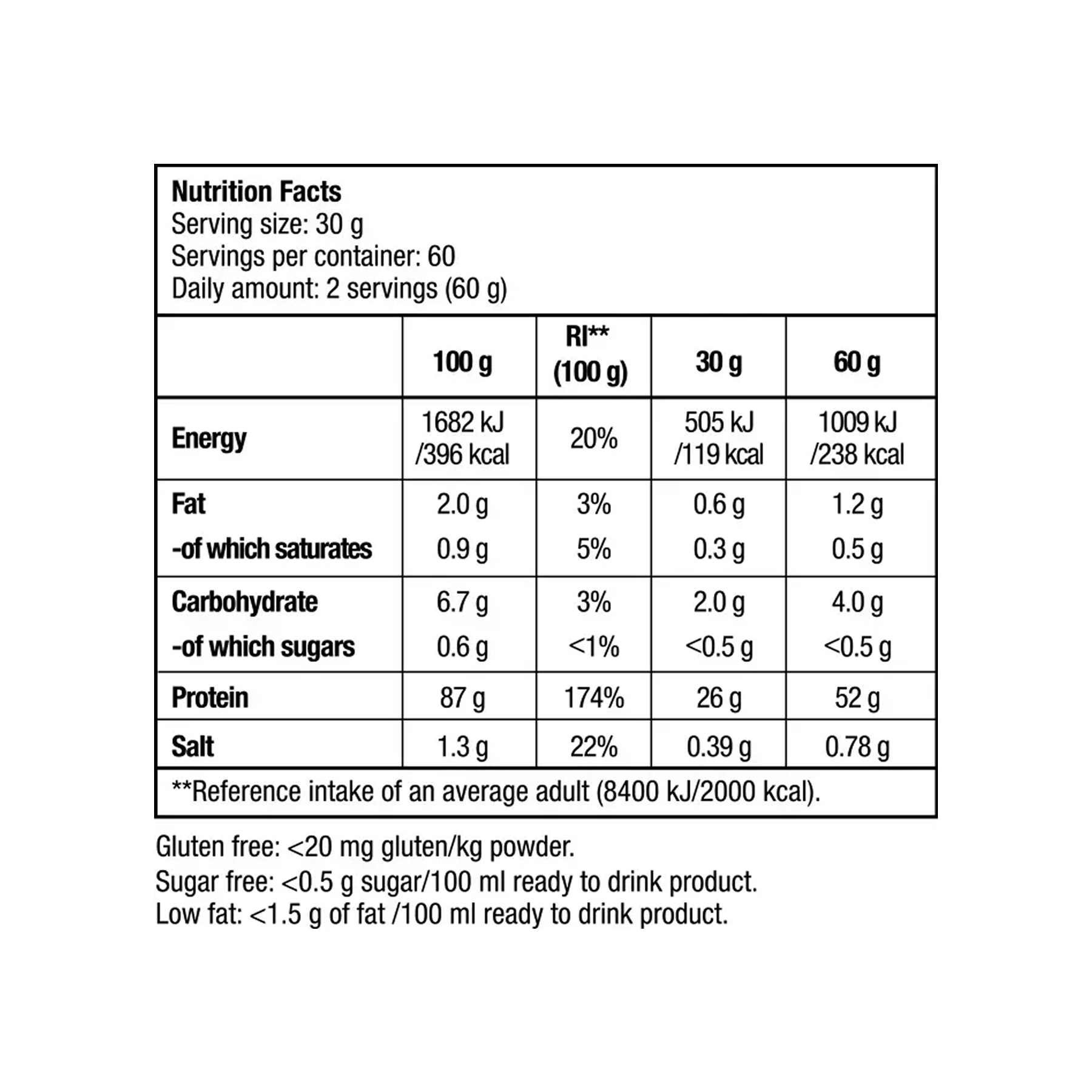 Beef Protein - 500g Vanilla Cinnamon - Зображення 2