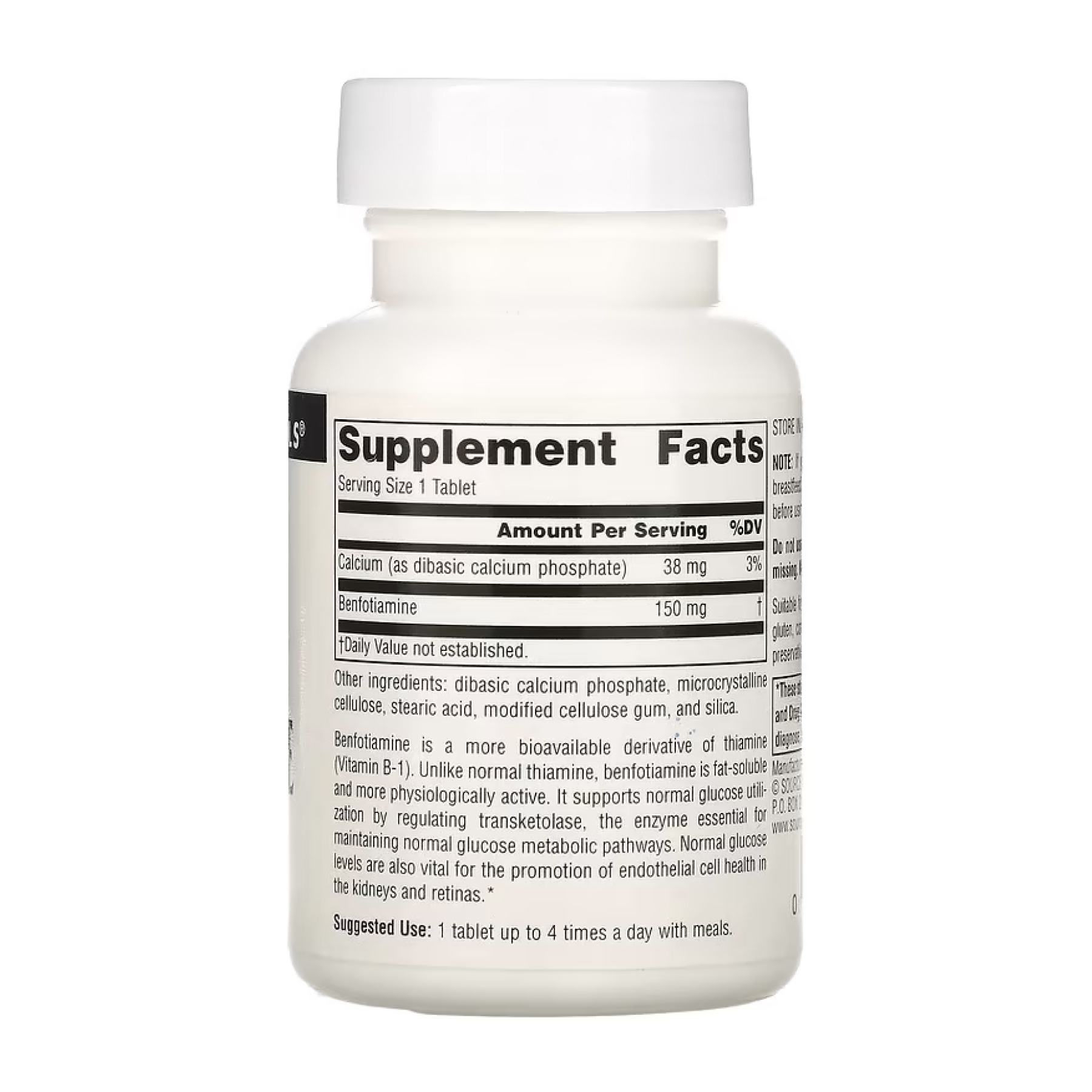 Benfotiamine 150mg - 60 tabs - Зображення 2