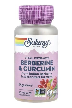 Berberine & Curcumin 600mg - 60 vcaps