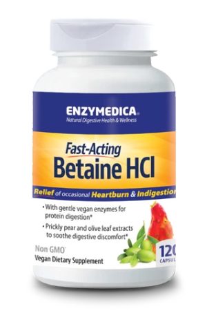 Betaine HCI 600mg - 120 caps