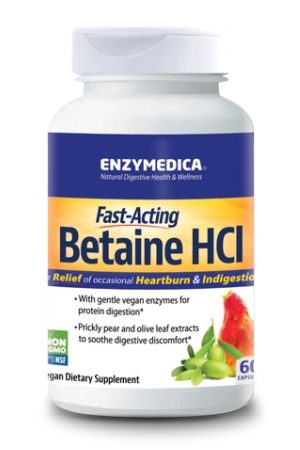 Betaine HCI 600mg - 60 caps