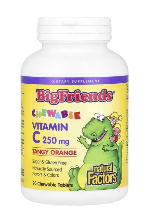 BigFriends Vitamin C 250mg - 90 tabs Orange
