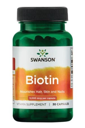 Biotin 5000mcg - 30 caps (Пошкоджена банка)