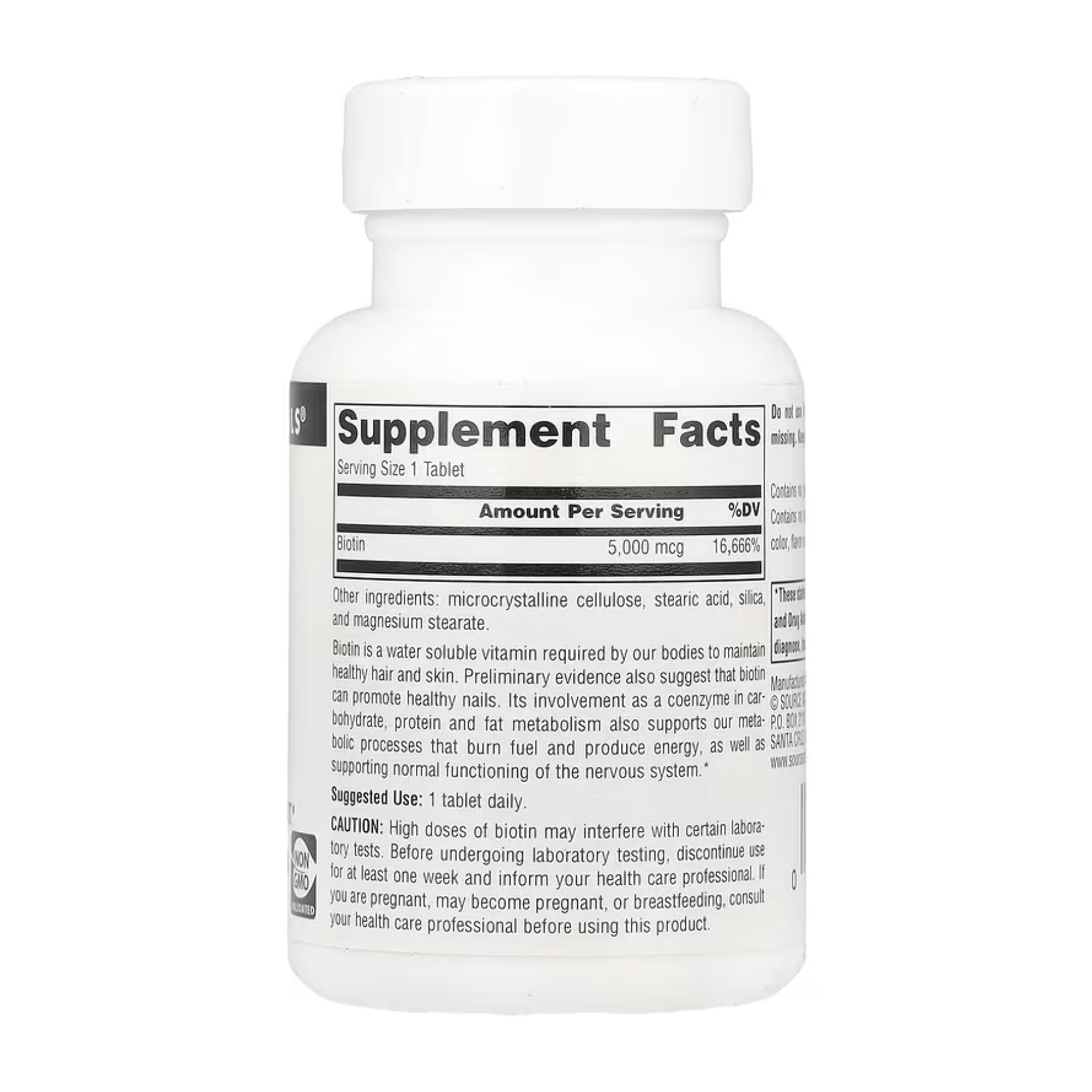 Biotin 5000mcg - 60 tabs - Зображення 2