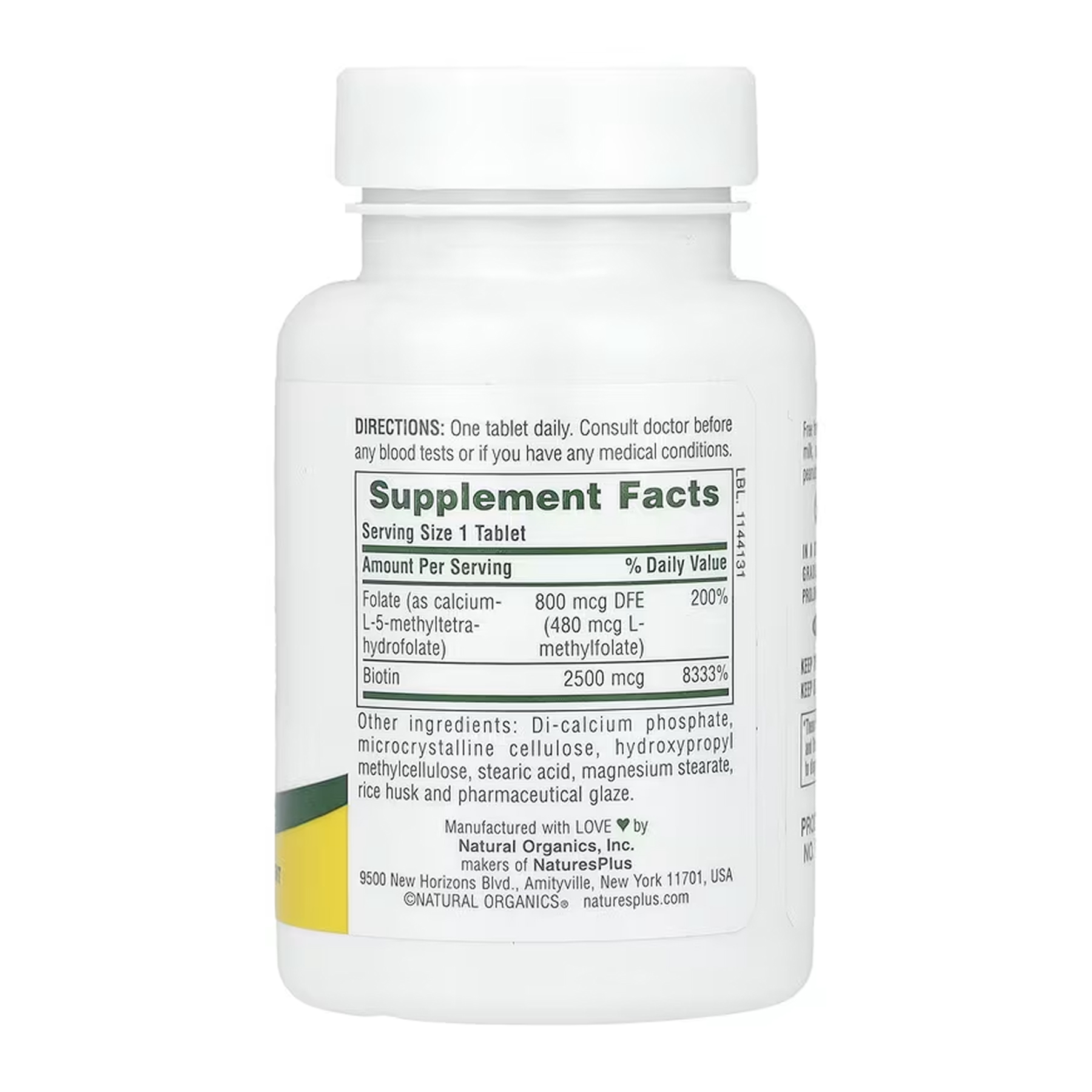 Biotin & Folate - 30 tabs - Зображення 2