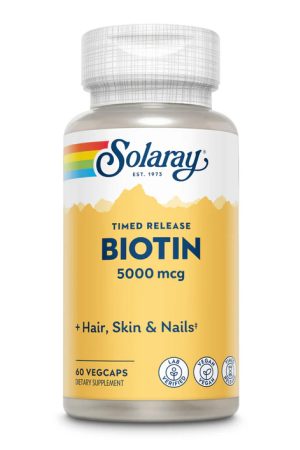 Biotin Timed-Release 5000mcg - 60 vcaps