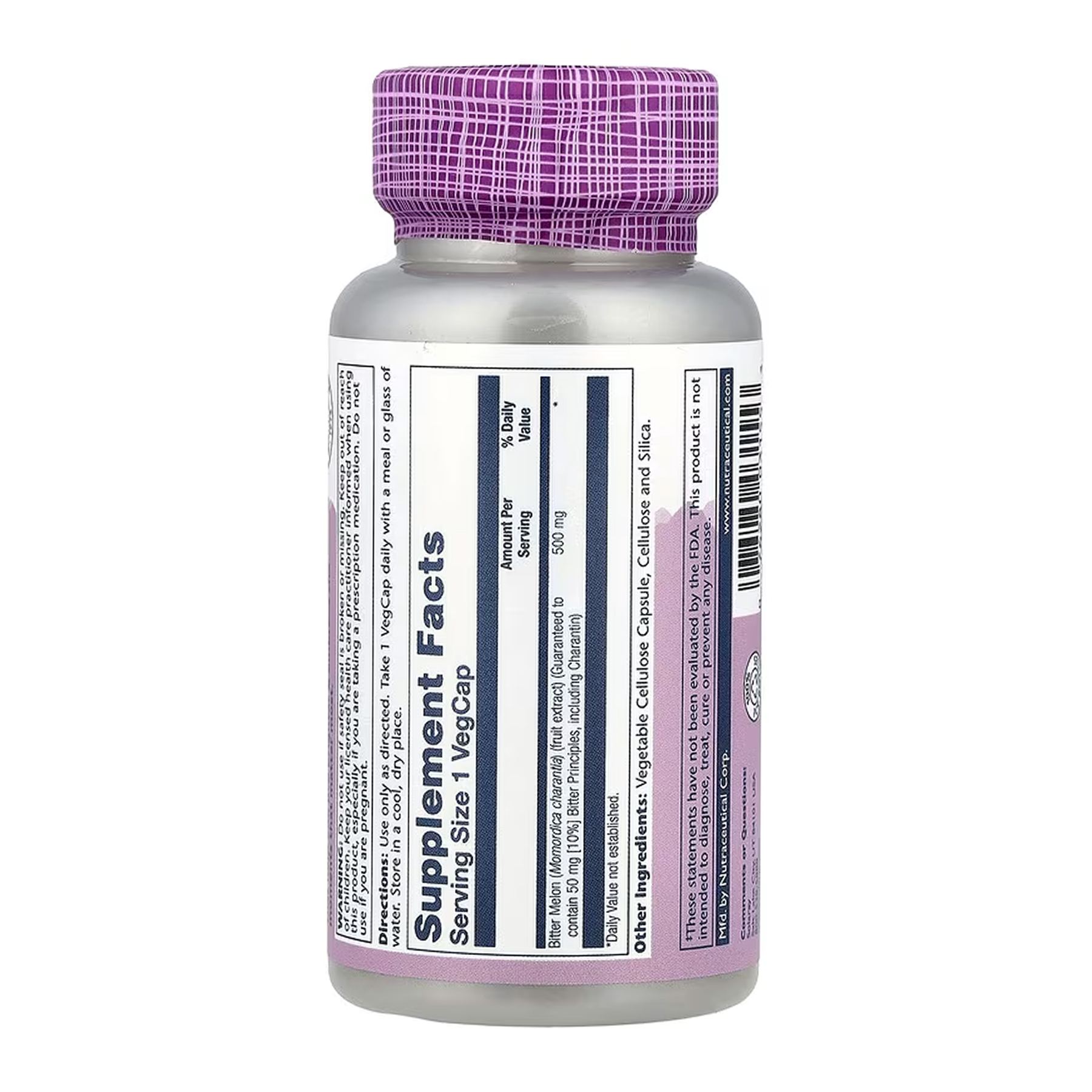 Bitter Melon Fruit Extract 10% 500mg - 30 vcaps - Зображення 2