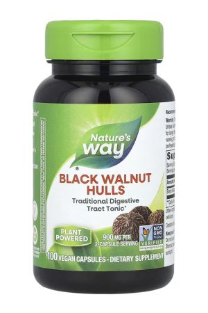 Black Walnut Hulls - 100 vcaps