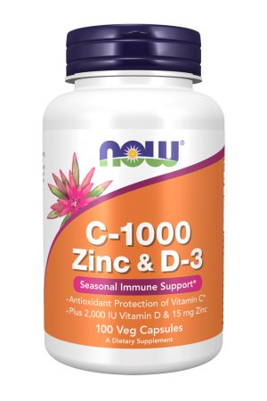 C-1000 Zinc & D-3 - 100 vcaps