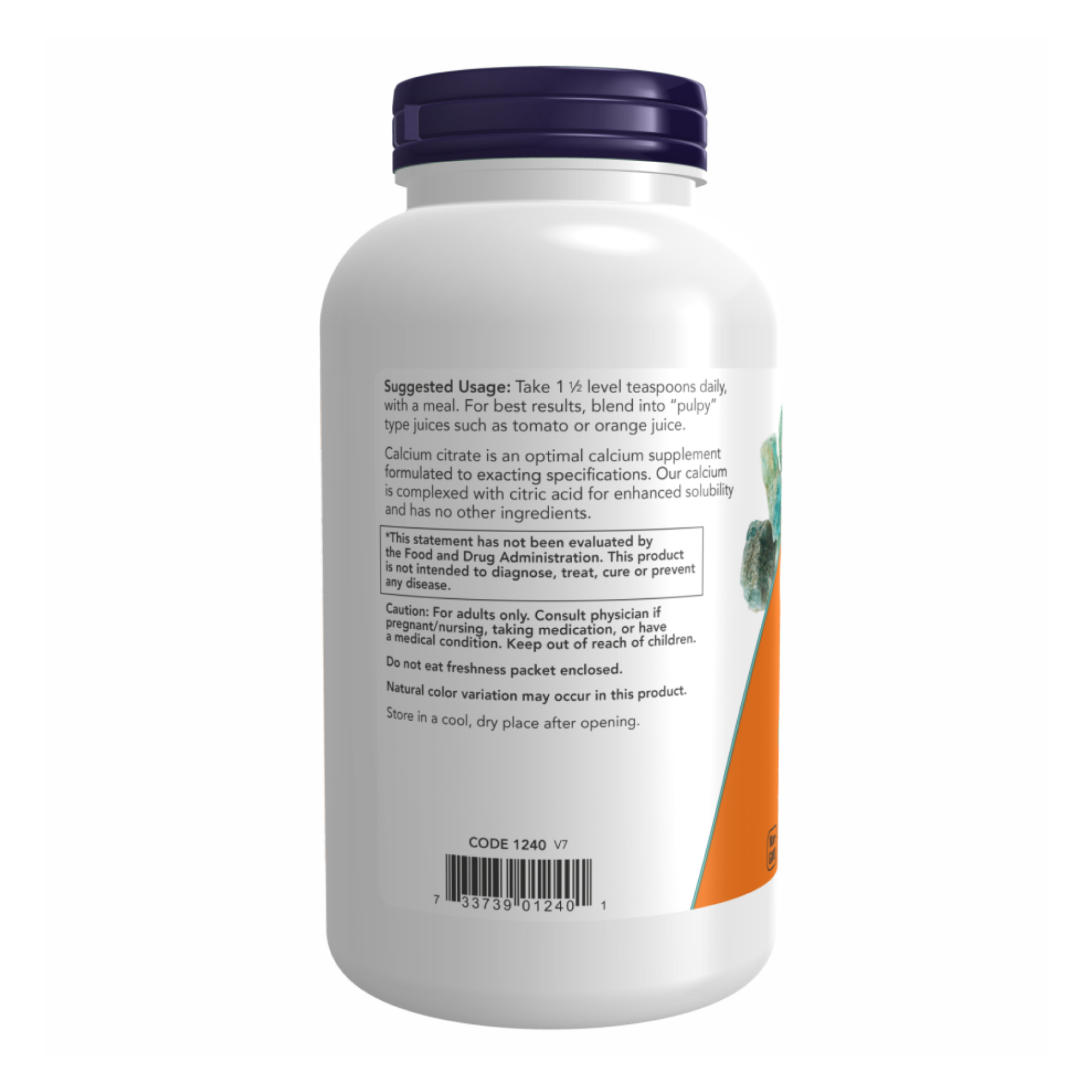 Calcium Citrate Powder - 227g - Зображення 3