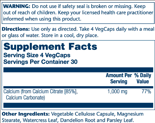 Calcium Citrate 1000mg - 120 vcaps - Зображення 2