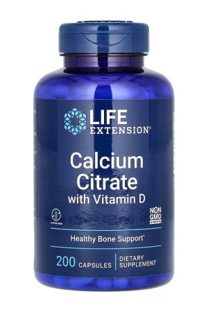Calcium Citrate with Vitamin D - 200 caps