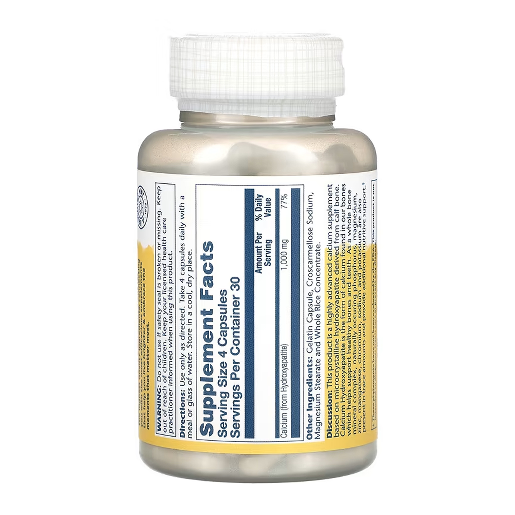Calcium Hydroxyapatite 250mg - 120 caps - Зображення 2